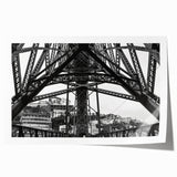 Extra large rolled print of New Orleans scenery with vibrant floral elements.
