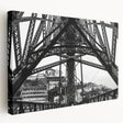 New Orleans street scene on large stretched canvas in vibrant colors, ideal for kitchen wall art.