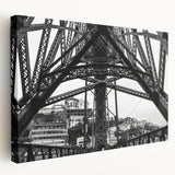 New Orleans street scene on large stretched canvas in vibrant colors, ideal for kitchen wall art.