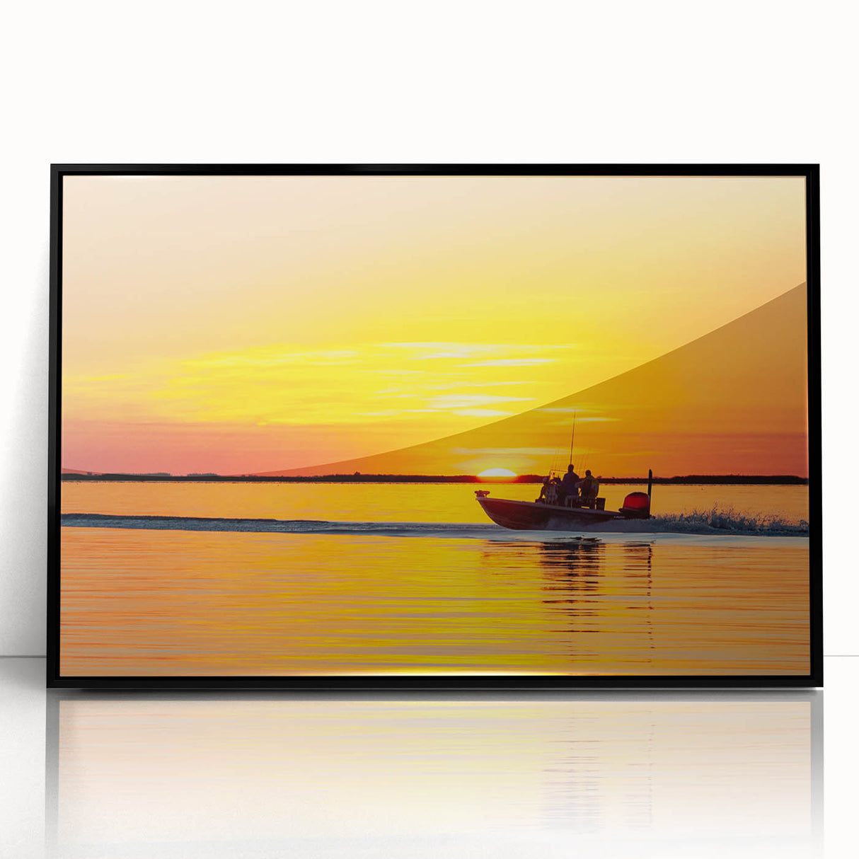 Large abstract wall art depicting a Louisiana landscape in muted earth tones on framed acrylic.