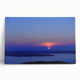 Black and white photograph of Acadia National Park on stretched canvas, ideal for kitchen wall art or bedroom.