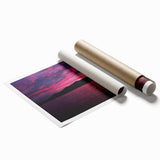 Extra large rolled print depicting a serene Maine landscape in soft pastel shades.