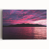 Black and white photo of Maine scenery on large stretched canvas, suitable for kitchen wall art.