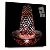 Acrylic print of a large abstract depiction of St.