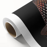 Art Deco-style poster of the St. Louis skyline in muted blue tones on rolled canvas, ideal for nursery wall art.