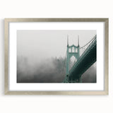 Textured abstract art print of Portland, Oregon, in muted earth tones on a framed canvas, suitable for bedroom decor.