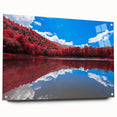 Acrylic print of a Vermont landscape featuring autumn colors, ideal for dining room or bedroom decor.