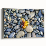 Framed canvas featuring a vintage-style landscape painting of Olympic National Park in muted earth tones.