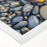 Art deco poster of Olympic National Park in muted green and blue tones on rolled canvas, suitable for dining room decor.