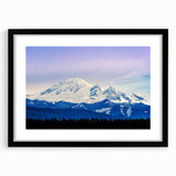 Extra large wall art featuring abstract art prints of Seattle skyline in colorful, textured strokes on a black framed canvas.