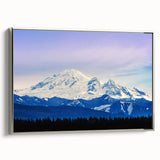 Vintage poster art of Seattle skyline in vibrant colors on a large framed canvas, suitable for living room decor.