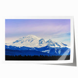 Extra large rolled print of Seattle skyline with soft pastel shades, ideal for art wall dining room.
