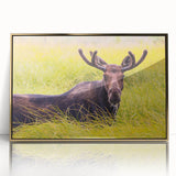 Large art print of the Grand Tetons in Wyoming on a framed acrylic panel.