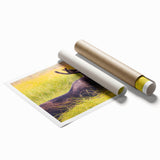 Extra large rolled print of Grand Tetons scenery with muted earth tones, ideal for large living room wall art.