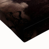 Large art of Yellowstone landscape in black and white on stretched canvas, suitable for bedroom wall decor.