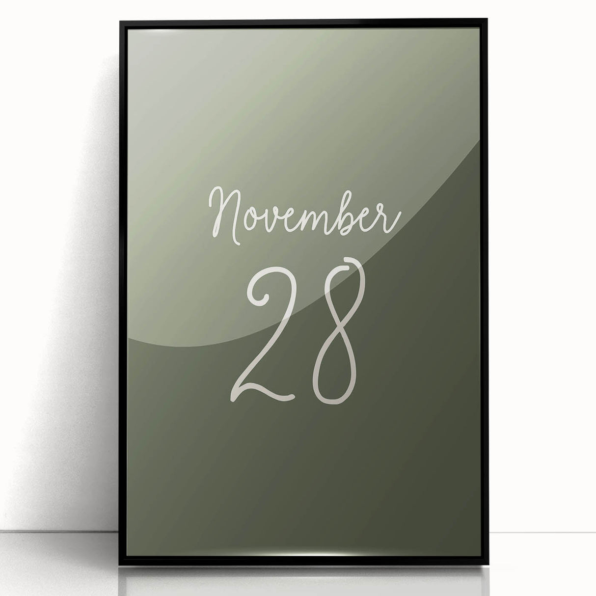 Large abstract wall art featuring fall-themed colors in mid-century modernist style on a framed acrylic.