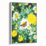 Framed canvas vintage poster art featuring a colorful spring design, ideal for extra large living room wall decor.