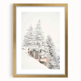 Abstract art print in textured style, featuring cool blue and white tones on a large canvas, ideal for living room decor.