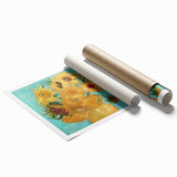Extra large rolled canvas print featuring a floral art design in vibrant colors, ideal for classy bathroom wall art.