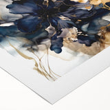 Elegant Abstract Floral Living Room Wall Art – Modern Canvas