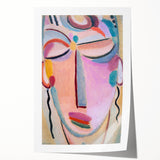 Meditation (1918) - Vibrant Abstract Expressionist Portrait by Jawlensky