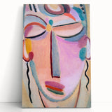 Meditation (1918) - Vibrant Abstract Expressionist Portrait by Jawlensky