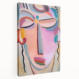 Meditation (1918) - Vibrant Abstract Expressionist Portrait by Jawlensky