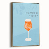 Framed vintage poster of a black and gold landscape painting on canvas, ideal for bedroom wall art.