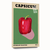 Large abstract wall art featuring an assortment of vibrant fruits on acrylic glass, ideal for bedroom or dining room decor.