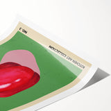 Extra large wall art featuring line art flowers in black on white, rolled print format.