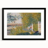 The Bridge at Bineau by Seurat: Soft Impressionist Landscape Wall Art