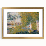 The Bridge at Bineau by Seurat: Soft Impressionist Landscape Wall Art