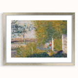 The Bridge at Bineau by Seurat: Soft Impressionist Landscape Wall Art