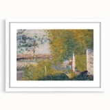 The Bridge at Bineau by Seurat: Soft Impressionist Landscape Wall Art