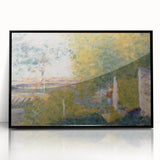 The Bridge at Bineau by Seurat: Soft Impressionist Landscape Wall Art