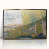 The Bridge at Bineau by Seurat: Soft Impressionist Landscape Wall Art