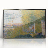 The Bridge at Bineau by Seurat: Soft Impressionist Landscape Wall Art