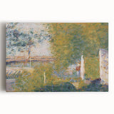 The Bridge at Bineau by Seurat: Soft Impressionist Landscape Wall Art