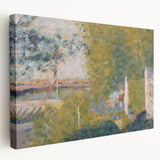 The Bridge at Bineau by Seurat: Soft Impressionist Landscape Wall Art