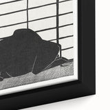 Abstract Camel Silhouette - Minimalist Modern Wall Art in Black & White