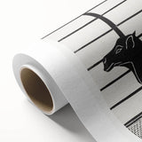 Abstract Camel Silhouette - Minimalist Modern Wall Art in Black & White