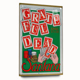 Grateful Dead & Santana Retro Wall Art – Vintage Concert Print