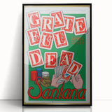 Grateful Dead & Santana Retro Wall Art – Vintage Concert Print
