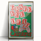 Grateful Dead & Santana Retro Wall Art – Vintage Concert Print