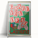 Grateful Dead & Santana Retro Wall Art – Vintage Concert Print
