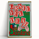 Grateful Dead & Santana Retro Wall Art – Vintage Concert Print