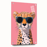 Kids Room Art Prints – Cool Cheetah Illustration for Playroom Decor