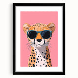Kids Room Art Prints – Cool Cheetah Illustration for Playroom Decor
