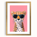 Kids Room Art Prints – Cool Cheetah Illustration for Playroom Decor