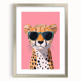Kids Room Art Prints – Cool Cheetah Illustration for Playroom Decor